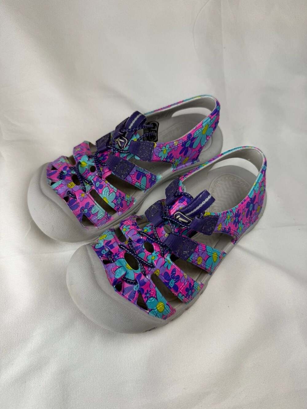 Keen Kids Newport H2 Waterproof Floral Closed-Toe Sandals Size 12